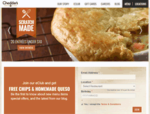 Tablet Screenshot of cheddars.com